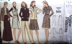 8368 VOGUE JACKET/PLEAT SKIRT LENGTHS,JUMPER PATTERN 10